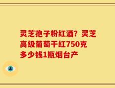 灵芝孢子粉红酒？灵芝高级葡萄干红750克多少钱1瓶烟台产