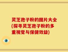 灵芝孢子粉的图片大全(探寻灵芝孢子粉的多重视觉与保健效益)