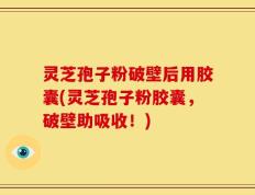 灵芝孢子粉破壁后用胶囊(灵芝孢子粉胶囊，破壁助吸收！)