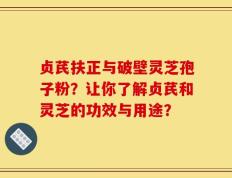 贞芪扶正与破壁灵芝孢子粉？让你了解贞芪和灵芝的功效与用途？