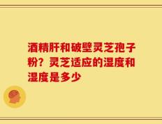 酒精肝和破壁灵芝孢子粉？灵芝适应的湿度和湿度是多少