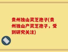 贵州独山灵芝孢子(贵州独山产灵芝孢子，受到研究关注)