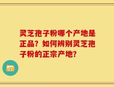 灵芝孢子粉哪个产地是正品？如何辨别灵芝孢子粉的正宗产地？