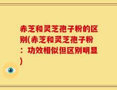 赤芝和灵芝孢子粉的区别(赤芝和灵芝孢子粉：功效相似但区别明显)