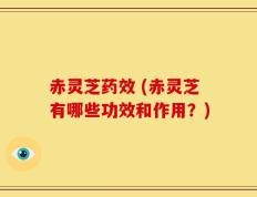 赤灵芝药效 (赤灵芝有哪些功效和作用？)