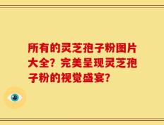 所有的灵芝孢子粉图片大全？完美呈现灵芝孢子粉的视觉盛宴？