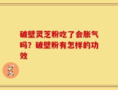 破壁灵芝粉吃了会胀气吗？破壁粉有怎样的功效