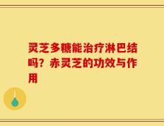 灵芝多糖能治疗淋巴结吗？赤灵芝的功效与作用