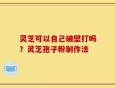 灵芝可以自己破壁打吗？灵芝孢子粉制作法