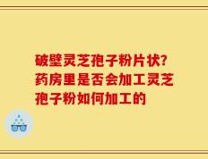 破壁灵芝孢子粉片状？药房里是否会加工灵芝孢子粉如何加工的