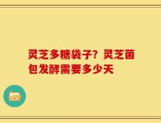 灵芝多糖袋子？灵芝菌包发酵需要多少天