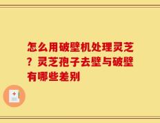 怎么用破壁机处理灵芝？灵芝孢子去壁与破壁有哪些差别