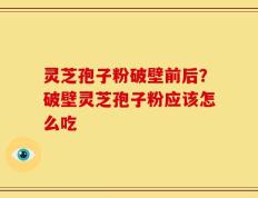 灵芝孢子粉破壁前后？破壁灵芝孢子粉应该怎么吃