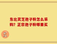 东北灵芝孢子粉怎么采购？正宗孢子粉哪里买