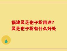 福建灵芝孢子粉用途？灵芝孢子粉有什么好处
