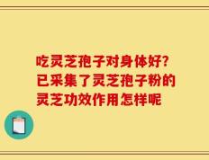 吃灵芝孢子对身体好？已采集了灵芝孢子粉的灵芝功效作用怎样呢