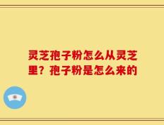 灵芝孢子粉怎么从灵芝里？孢子粉是怎么来的