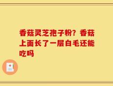 香菇灵芝孢子粉？香菇上面长了一层白毛还能吃吗