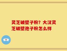 灵芝破壁子粉？大汉灵芝破壁孢子粉怎么样