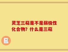 灵芝三萜是不是弱极性化合物？什么是三萜