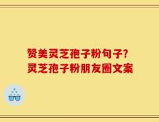 赞美灵芝孢子粉句子？灵芝孢子粉朋友圈文案