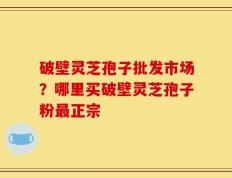 破壁灵芝孢子批发市场？哪里买破壁灵芝孢子粉最正宗