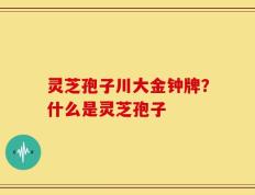 灵芝孢子川大金钟牌？什么是灵芝孢子