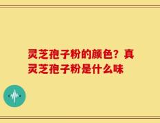 灵芝孢子粉的颜色？真灵芝孢子粉是什么味