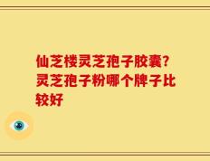 仙芝楼灵芝孢子胶囊？灵芝孢子粉哪个牌子比较好