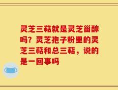 灵芝三萜就是灵芝甾醇吗？灵芝孢子粉里的灵芝三萜和总三萜，说的是一回事吗
