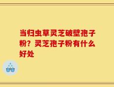 当归虫草灵芝破壁孢子粉？灵芝孢子粉有什么好处