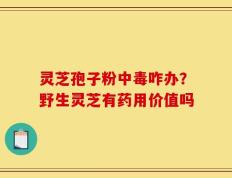 灵芝孢子粉中毒咋办？野生灵芝有药用价值吗