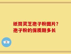 纸筒灵芝孢子粉图片？孢子粉的保质期多长