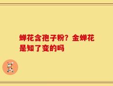 蝉花含孢子粉？金蝉花是知了变的吗