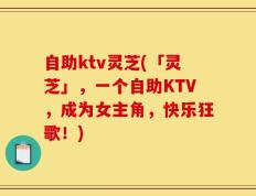 自助ktv灵芝(「灵芝」，一个自助KTV，成为女主角，快乐狂歌！)