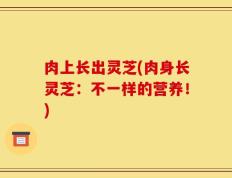 肉上长出灵芝(肉身长灵芝：不一样的营养！)
