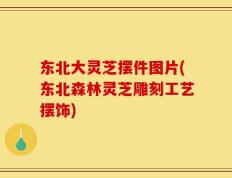 东北大灵芝摆件图片(东北森林灵芝雕刻工艺摆饰)