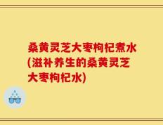 桑黄灵芝大枣枸杞煮水(滋补养生的桑黄灵芝大枣枸杞水)