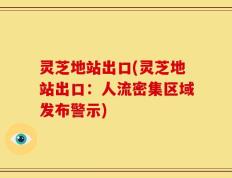 灵芝地站出口(灵芝地站出口：人流密集区域发布警示)