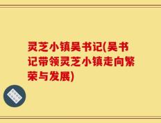 灵芝小镇吴书记(吴书记带领灵芝小镇走向繁荣与发展)