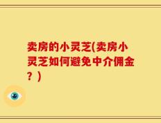 卖房的小灵芝(卖房小灵芝如何避免中介佣金？)