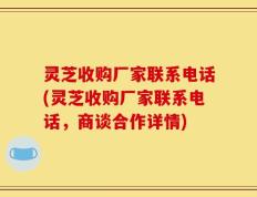灵芝收购厂家联系电话(灵芝收购厂家联系电话，商谈合作详情)