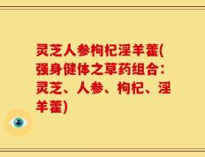 灵芝人参枸杞淫羊藿(强身健体之草药组合：灵芝、人参、枸杞、淫羊藿)