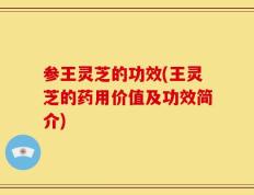参王灵芝的功效(王灵芝的药用价值及功效简介)