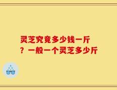 灵芝究竟多少钱一斤 ？一般一个灵芝多少斤