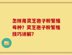 怎样用灵芝孢子粉繁殖母种？灵芝孢子粉繁殖技巧详解？