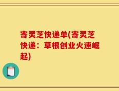 寄灵芝快递单(寄灵芝快递：草根创业火速崛起)
