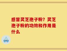感冒灵芝孢子粉？灵芝孢子粉的功效和作用是什么