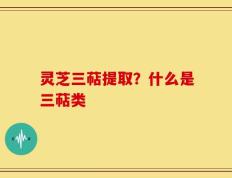 灵芝三萜提取？什么是三萜类
