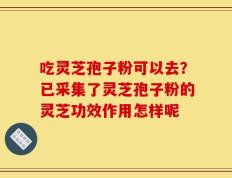 吃灵芝孢子粉可以去？已采集了灵芝孢子粉的灵芝功效作用怎样呢